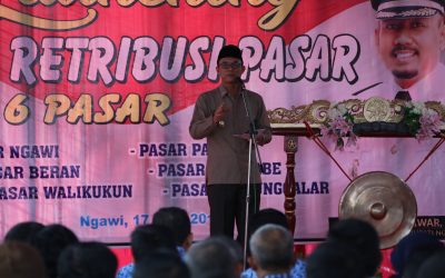 Kabupaten Ngawi Luncurkan E – Retribusi Pasar