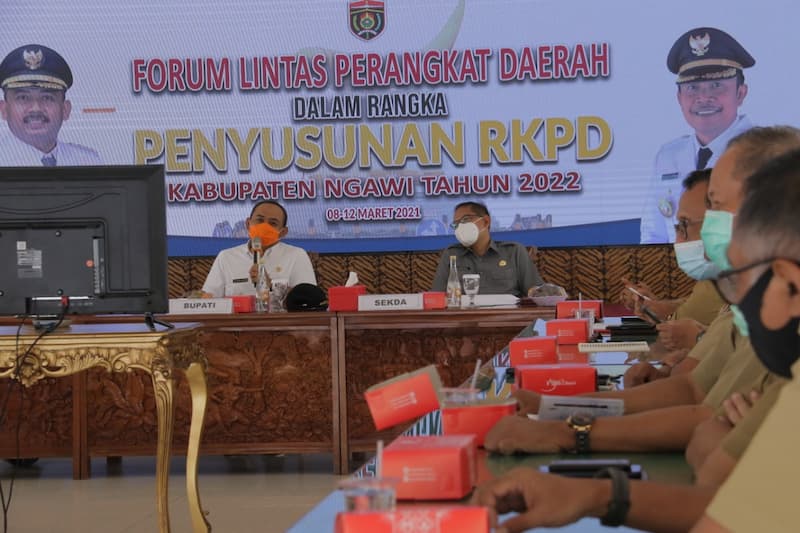 Buka Forum Lintas Perangkat Daerah,Bupati Ngawi : Diperlukan Koordinasi