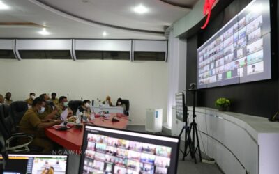 Kasek se – Kab. Ngawi Ikuti Rakor Persiapan PTM