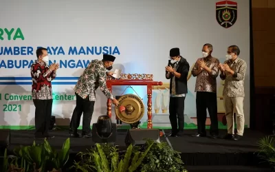 Bupati Ngawi, Buka Lokakarya Pembangunan Kapasitas SDM Menuju Desa Unggul Kabupaten Ngawi