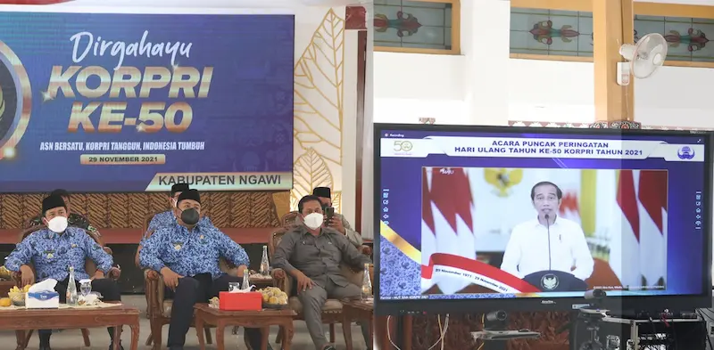 HUT Korpri ke -50, Presiden RI Ingin ASN Beradaptasi Dengan Perkembangan IPTEK