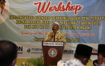 Workshop Implementasi Blended Learning, Bupati Ngawi Berikan Apresiasi Ke Semua Guru