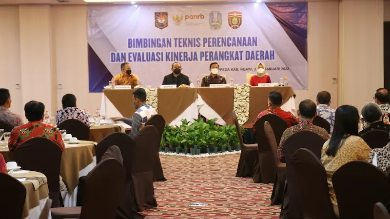 Buka Bimtek Perencanaan dan Evaluasi Kinerja, Bupati Ngawi Ingin Pertanggungjawaban Kinerja OPD Terukur