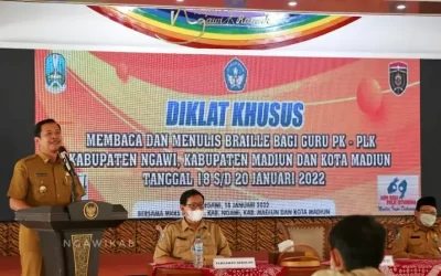 Diklat  Membaca dan Menulis Braille, Tingkatkan Kompetensi Guru PK – PLK
