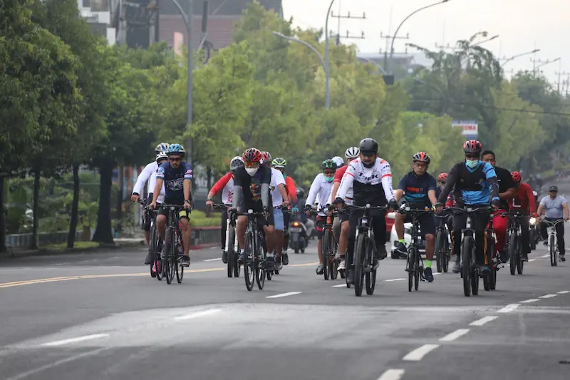 Gowes Bareng Bupati Ngawi dan Forkopimda, Tingkatkan Sinergitas