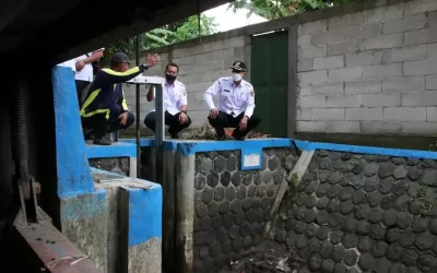 Wabup Ngawi Tinjau Sejumlah Titik Pintu Saluran Air,  Minta Percepatan Penanganan Luapan Air Di Jalan Provinsi