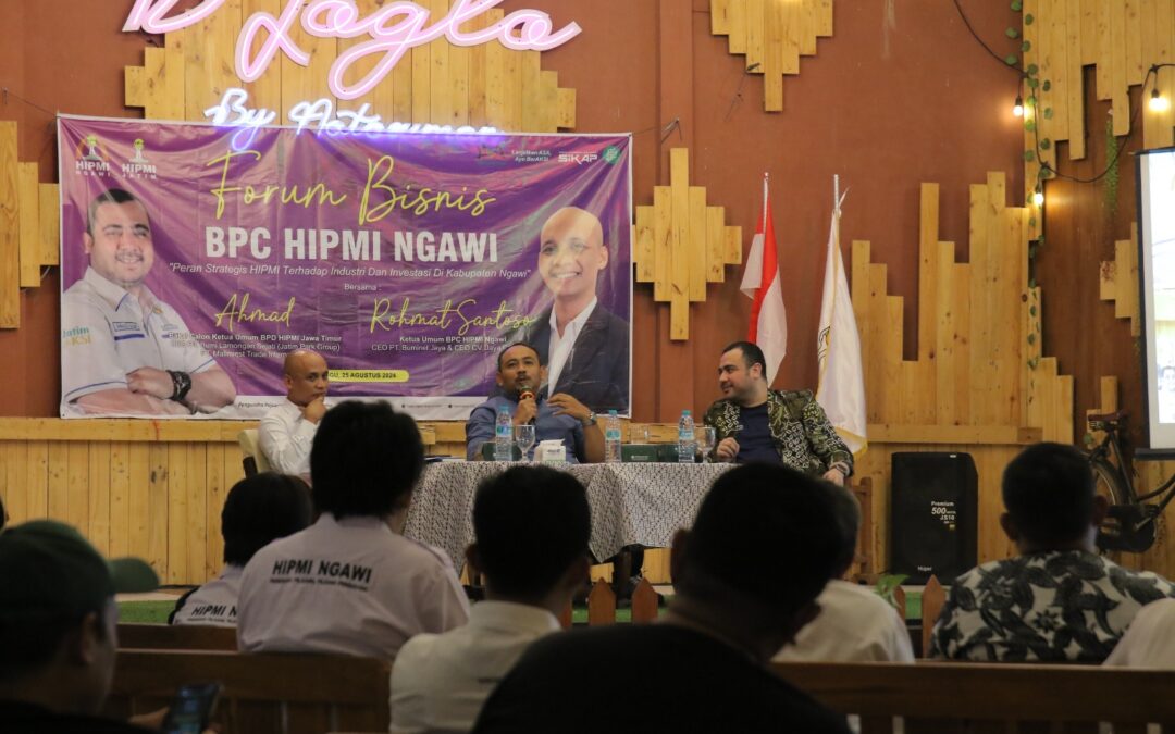 Bupati Hadiri Forum Bisnis Bersama HIPMI Ngawi dan BPD HIPMI Jatim