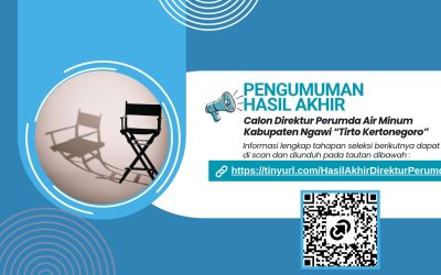 Pengumuman Hasil Akhir Seleksi Calon Direktur Perumda Air Minum Kabupaten Ngawi “Tirto Kertonegoro”