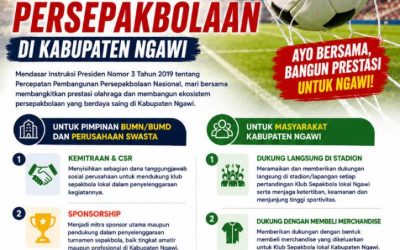 SE Bupati Ngawi tentang Dukungan Kemajuan Persepakbolaan di Kabupaten Ngawi