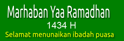 Himbauan Pelaksanaan Kegiatan Bulan Ramadhan dan Hari Raya Idul Fitri 1434 H