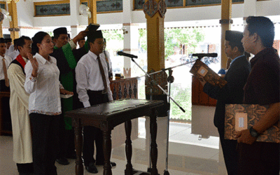 Pelantikan Anggota Panwaslu Kecamatan Se-Kabupaten Ngawi