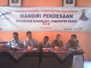 Musyawarah Untuk PNPM-MP Karangjati